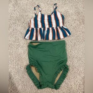 Kortni Jeane toddler girl peplum bikini